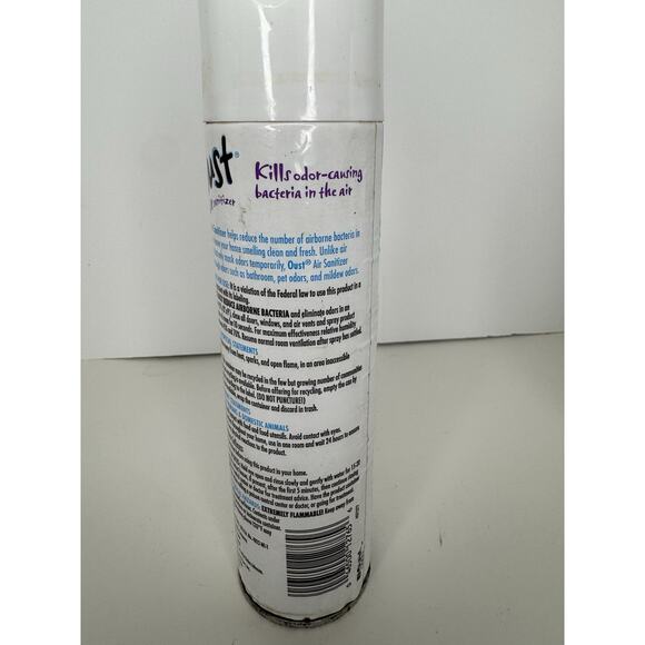 Discontinued Oust Air Sanitizer Fragrance Free Scent Spray 10 Oz .25 Full 2 Cans - Picture 6 of 6